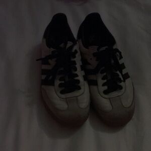 adidas Women's Classic Black and White Sneakers